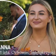 Anna, uczestniczka "Rolnik szuka żony", z uśmiechem przyjmuje słonecznik. Czy to początek miłości jak z kabaretu czwarta fala?